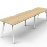 Eternity 2 Person Single Sided Workstation - No Screen 1500mm W x 750mm D x 730mm H (D-ELS2P1575)