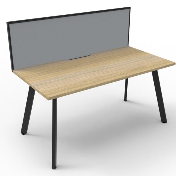 Eternity 1 Person Single Sided Workstation – With Screen 1800mm W x 780mm D x 730mm H (D-ELSWS1P1875)