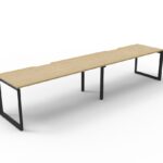 Deluxe Rapid Infinity 2 Person Single Sided Workstation - No Screen 1200mm W x 750mm D x 730mm H (D-ILLS2P1275)