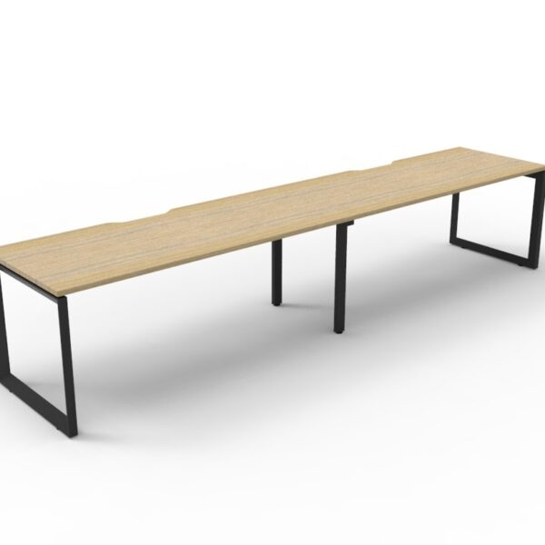 Deluxe Infinity 2 Person Single Sided Loop Leg Workstation (D-ILLS2P)