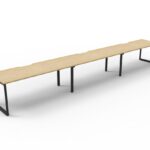 Deluxe Rapid Infinity 3 Person Single Sided Workstation - No Screen 1800mm W x 750mm D x 730mm H (D-ILLS3P1875)