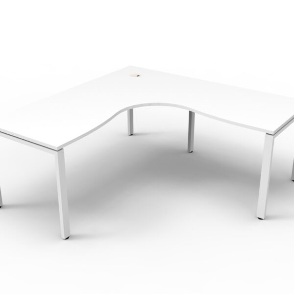 Deluxe Rapid Infinity 1 Person Corner Workstation (D-IPLCWS1P)