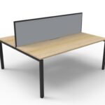 Deluxe Rapid Infinity 2 Person Double Sided Workstation - With Screen 1200mm W x 1530mm D x 1200mm H (D-IPLDWS2P1275)