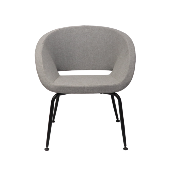 Opal Tub Chair Light Grey – 690mm W x 660mm D x 750mm H (OPAL LG)