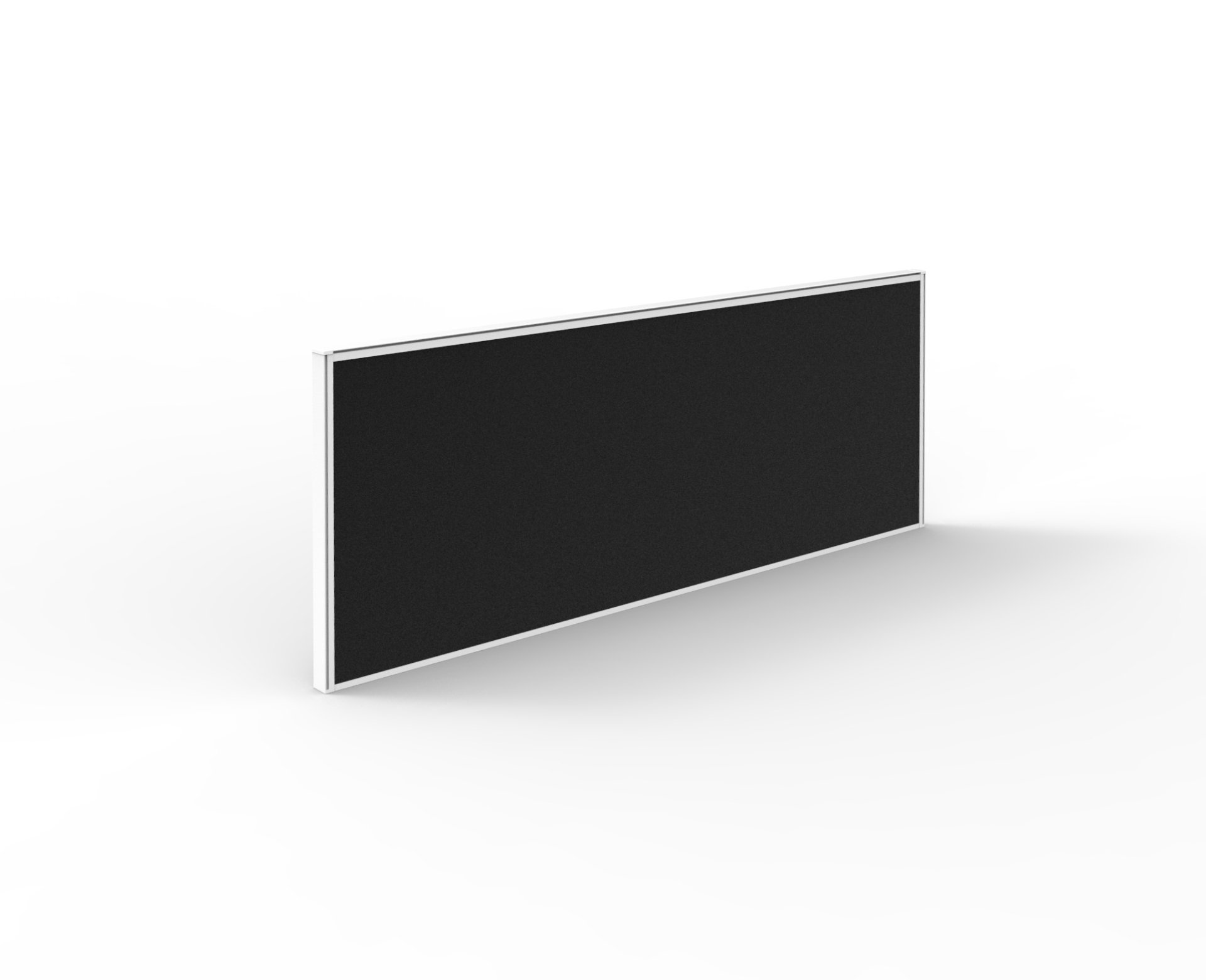 Desk Mounted Screen - 495mm H x 1200mm W x 30mm T (SHS1204)