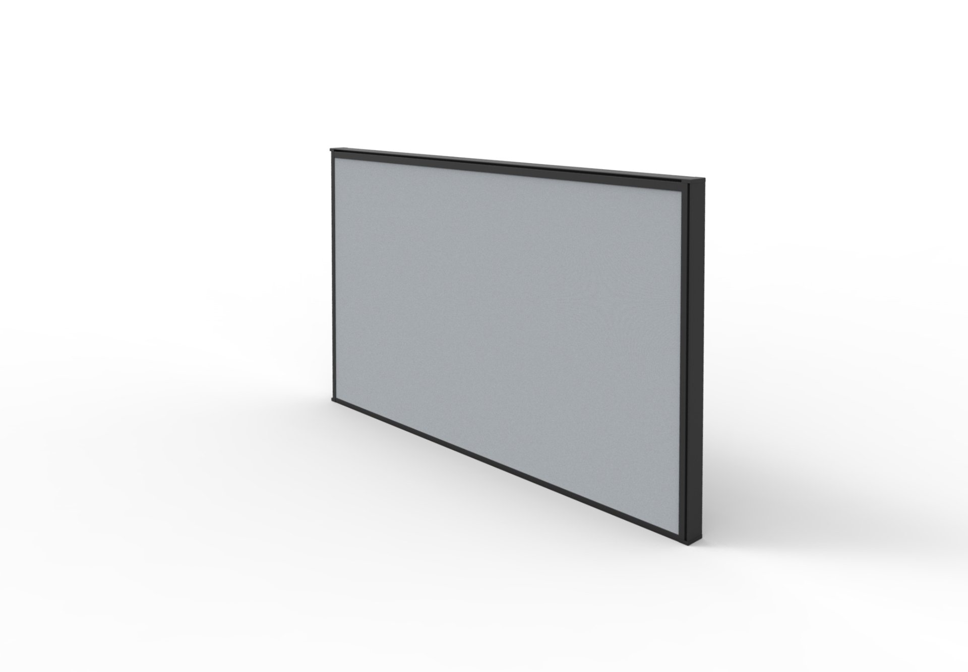 Desk Mounted Screen - 495mm H x 1200mm W x 30mm T (SHS1204) - Image 2