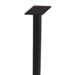 Corner Workstation 90. Deg Post Leg 50mm x 50mm x 705mm H Steel Construction - Black Adj. Levelling Feet - BLACK (SPPM BK)