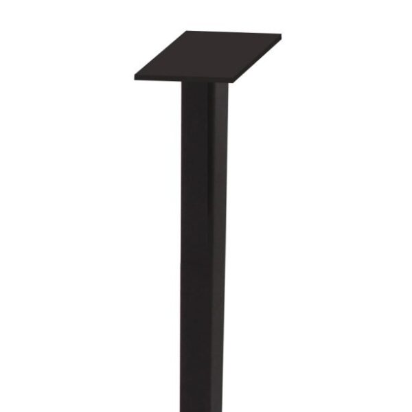 Corner Workstation 90. Deg Post Leg 50mm x 50mm x 705mm H Steel Construction – Black Adj. Levelling Feet – BLACK (SPPM BK)