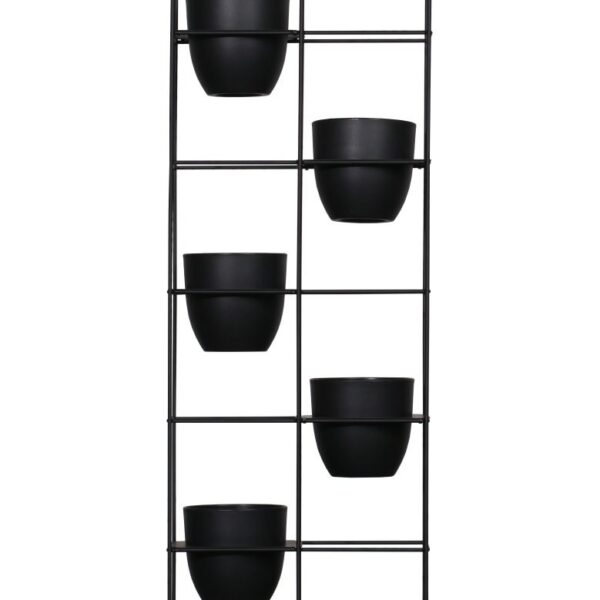 Rapid Bloom Vertical Garden Black 1940mm H x 390mm W x 210mm D Each Vertical Garden Includes 8 x 150mm Dia. Black Pots (SRBVG BK)