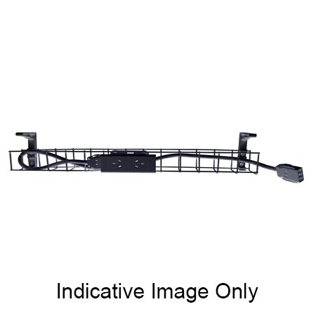 SINGLE TIER CABLE BASKET – 1550mm W 1 x Quad Auto Switched Power Module (SWBK15504G)