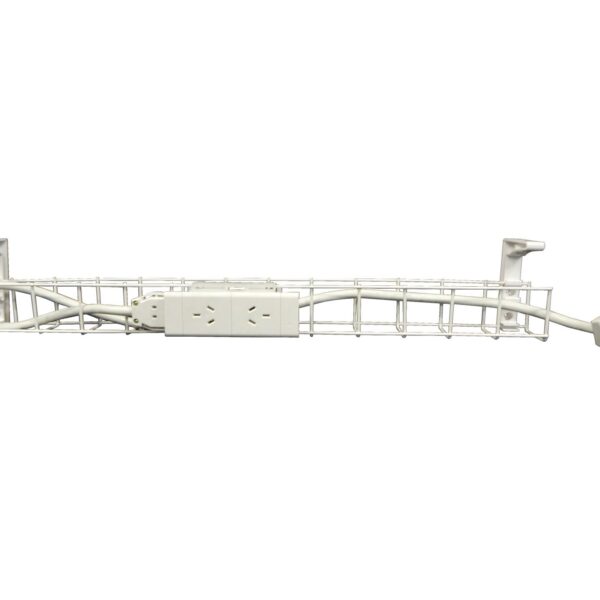 SINGLE TIER CABLE BASKET KIT – 1550mm W 1 x Single Tier Cable Basket Dual Auto Switched Power Module (SWBK15502G)