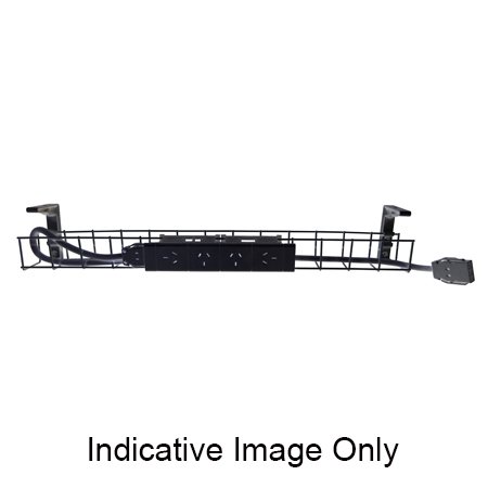 SINGLE TIER CABLE BASKET – 1550mm W 1 x Quad Auto Switched Power Module (SWBK15504G)