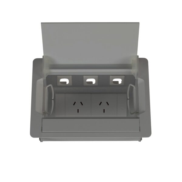 Table Surface Mounted Service Box – 2GPO+3DATA (SWTB2G3D)