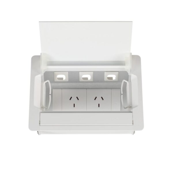 Table Surface Mounted Service Box – 2GPO+3DATA (SWTB2G3D)
