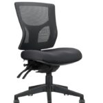 Milan Medium Back Mesh Operator Chair - Black (MILAN MB BL)