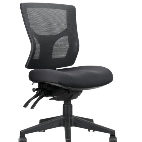 Milan Medium Back Mesh Operator Chair – Black (MILAN MB BL)