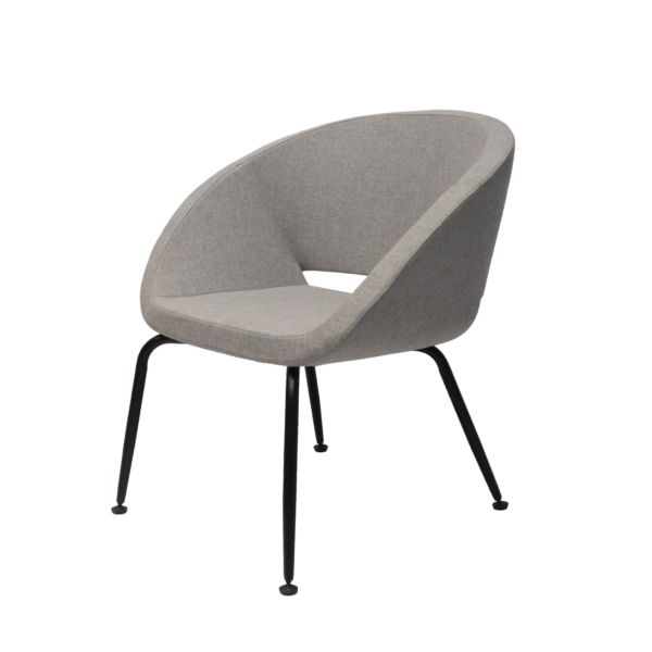 Opal Tub Chair Light Grey – 690mm W x 660mm D x 750mm H (OPAL LG)