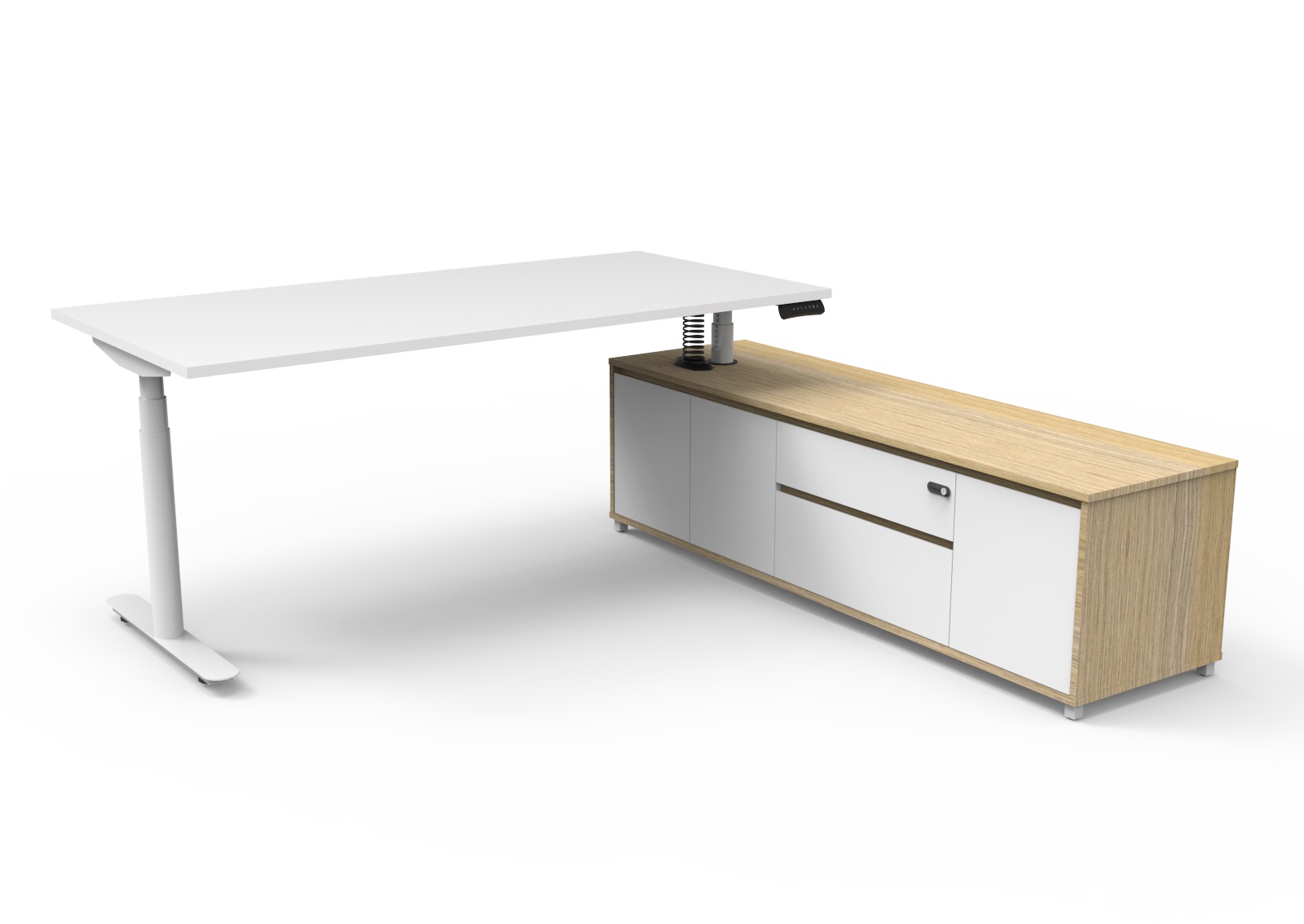 Halo+ Executive Desk - RIGHT Hand Side Configuration - (HERI) - Image 2
