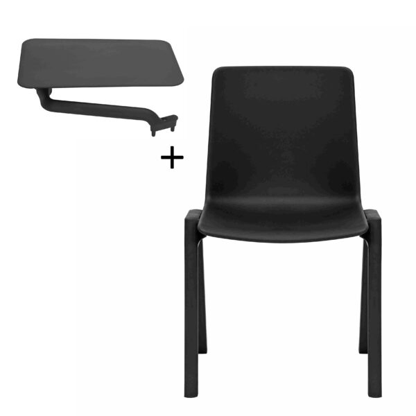 Academy Stacking Chair With Right Hand Tablet Arm – (ACAD-WTARM)
