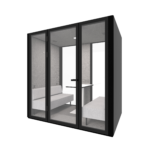 B.Quiet 2-4 Person Acoustic Meeting Pod (BQ-MPOD BL-GP18-BK)