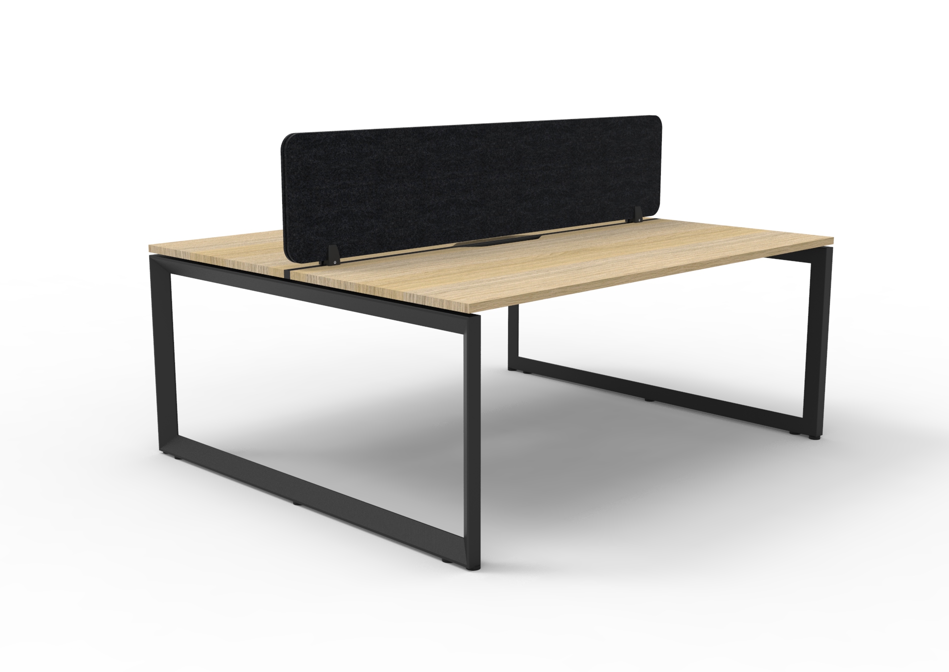Deluxe Rapid Infinity 10 Person Back to Back Loop Leg Workstation – Eco Panel Screen (D-ILLDEP10P)