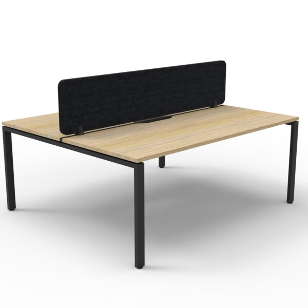Deluxe Rapid Infinity 8 Person Back to Back Profile Leg Workstation – Eco Panel Screen (D-IPLDEP8P)