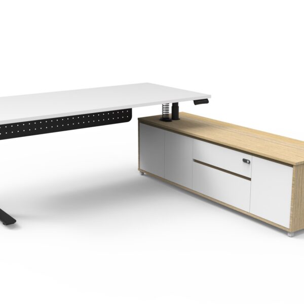 Halo+ Executive Desk with modesty panel – RIGHT Hand Side Configuration – (HERIMP)