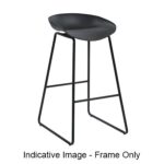 Black Steel Frame to suit Aries Stool (FRAME ONLY) - (AMF BL)