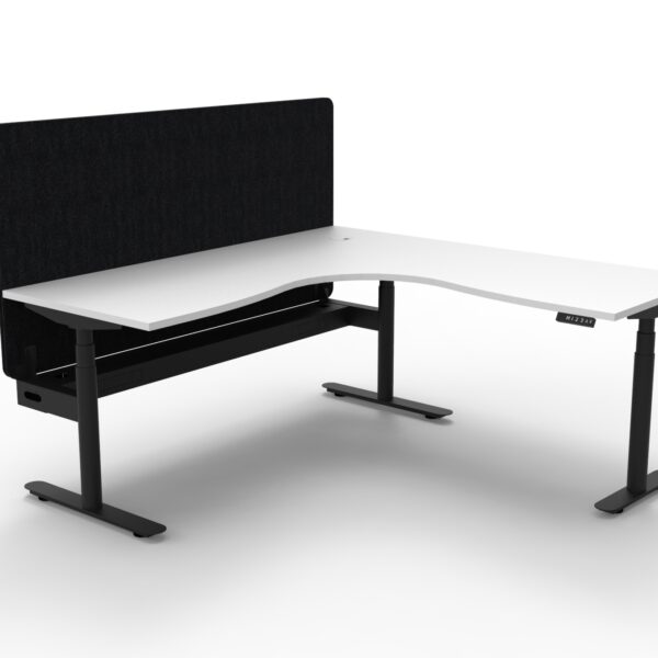 Halo+ Corner With 900mm H Eco Screen and Cable Tray - (H+CNREPCT1P)