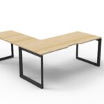 Deluxe InfinityLoop Leg Desk & Return - 2 Piece Table Top (D-ILLDR18185)