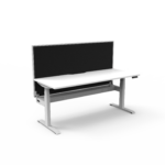 Boost+ Single Sided Workstation With Screen & Cable Tray - (B+1PWSCT)