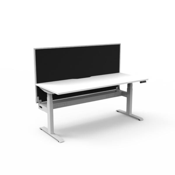 Boost+ Single Sided Workstation With Screen & Cable Tray – (B+1PWSCT)