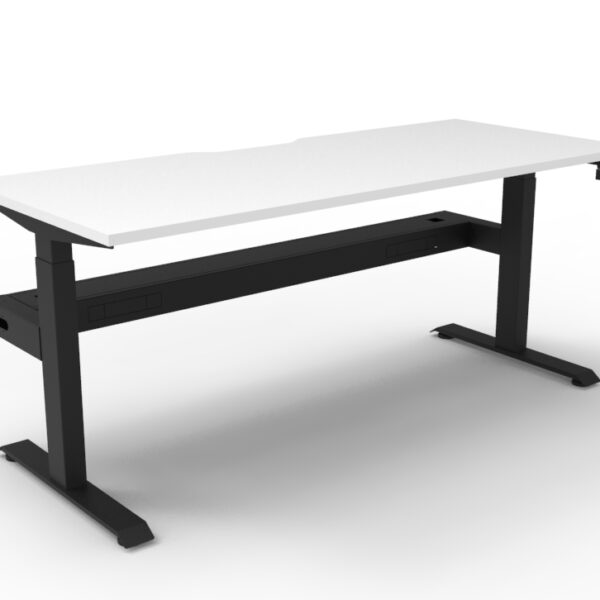 Boost Crank Manual Height Adjustable Single Sided Workstation With Cable Tray – (BC1PCT)