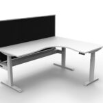 Boost+ Corner Workstation with Cable Tray and Screen - (B+CNRWSCT1P)