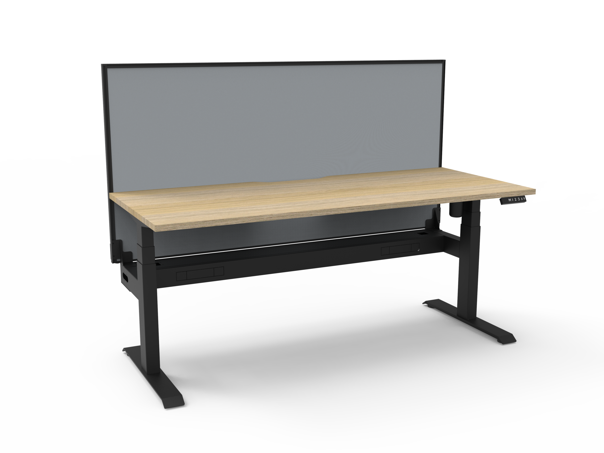 Boost Light Single Sided Workstation with Screen and Cable Tray - (BLI1PWSCT) - Image 4