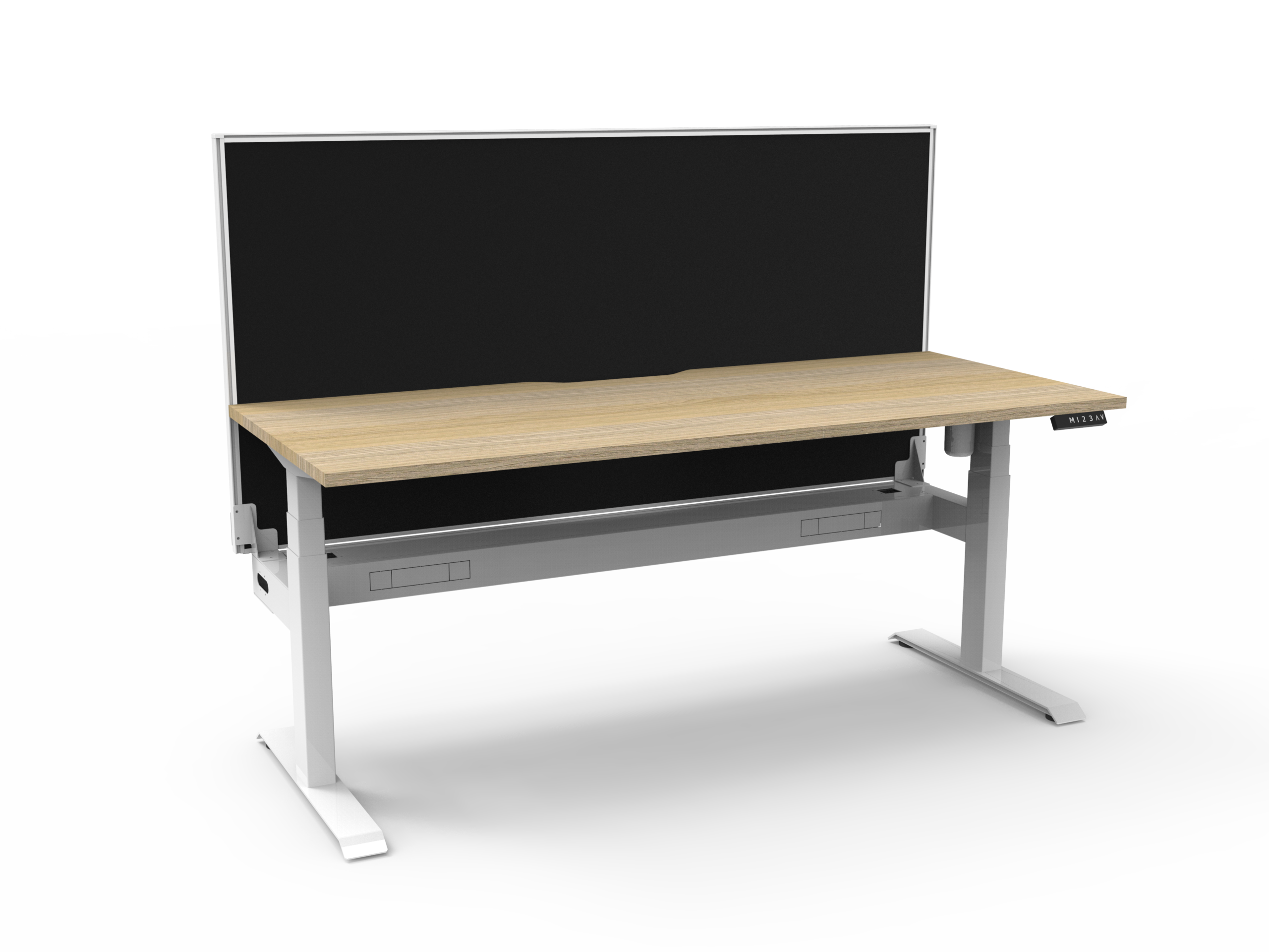 Boost Light Single Sided Workstation with Screen and Cable Tray - (BLI1PWSCT) - Image 3