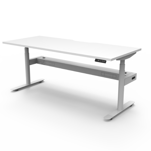 Halo+ Single Sided Workstation With Cable Tray – (H+1PCT)