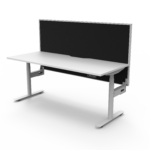 Halo+ Single Sided Workstation With Screen - (H+1PWS)
