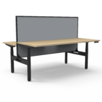 Halo+ Back to Back Workstation With Screen - (H+2PWS)