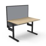 Halo Static Single Sided Workstation With Screen (HS1PWS)