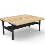 Halo Static Back to Back Workstation With Cable Tray (HS2PCT)