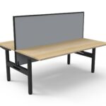 Halo Static Back To Back Workstation With Screen (HS2PWS)