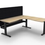Boost Static Corner Workstation with H Eco Screen and Cable Tray (SBCNREPCT1P)