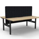 Halo Static Back to Back Workstation With H Eco Panel Screen (HS2PEP)