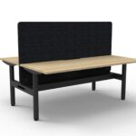 Halo Static Back To Back With H Eco Screen and Cable Tray (HS2PEPCT)
