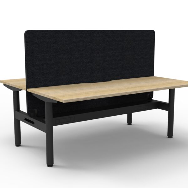 Halo Static Back To Back With H Eco Screen and Cable Tray (HS2PEPCT)