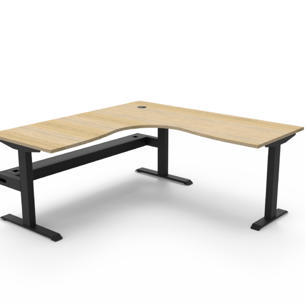 Boost Static corner Workstation with Cable Tray (SBCNRCT1P)